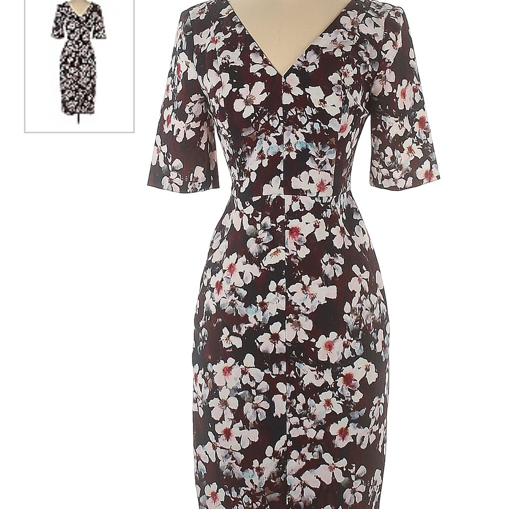 Black Halo Jeanette Sheath Drees Size 6